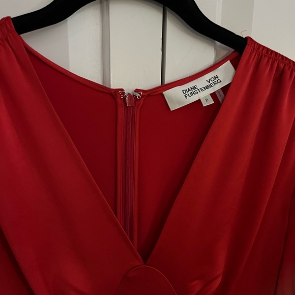 Red Silk Dress - Picture 7 of 9